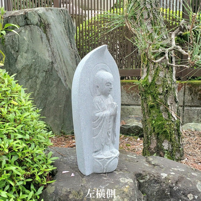 Funagata Jizo Statue – Granite Stone Guardian Deity (Ojizo-sama)