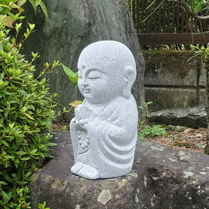 Granite Jizo Statue – Japanese Garden Stone Sculpture