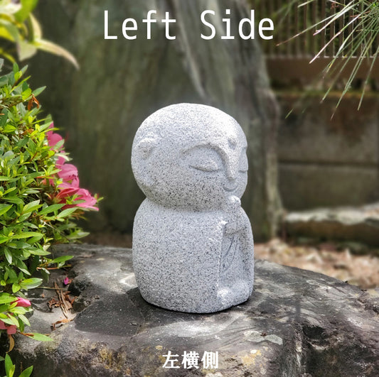 Smiling Jizo Stone Statue  – Granite Garden Sculpture