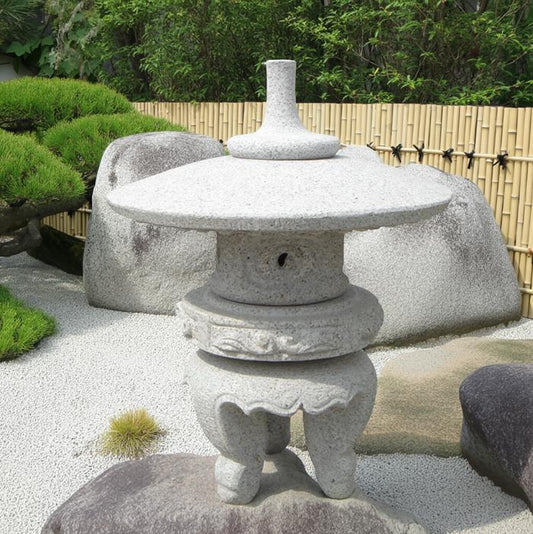 Granite Yukimi Stone Lantern – Japanese Garden Lantern Sculpture